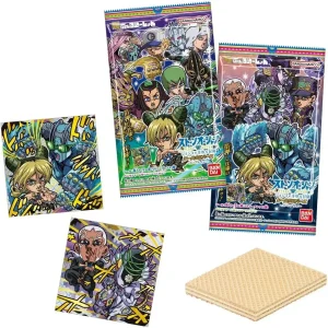 Bandai JoJos Bizarre Adventure Stone Ocean Wafer Seals, 20 Pack
