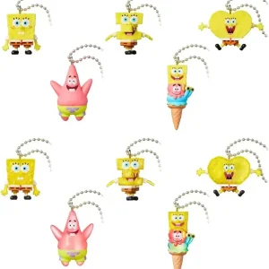 BANDAI SpongeBob Mascot Gummy Candy Toy Box of 12 Collectibles