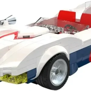 CaDA Speed Racer Mach 5 Building Block Kit Stand 175mm Model