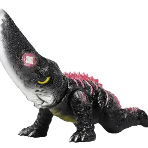 Ccp Medium Series Gamera 4th Ed. Guiron Retro Black 100mm Vinyl Figure