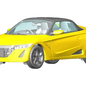 Fujimi Model 124 Honda S660 Early Type Alpha Yellow Kit