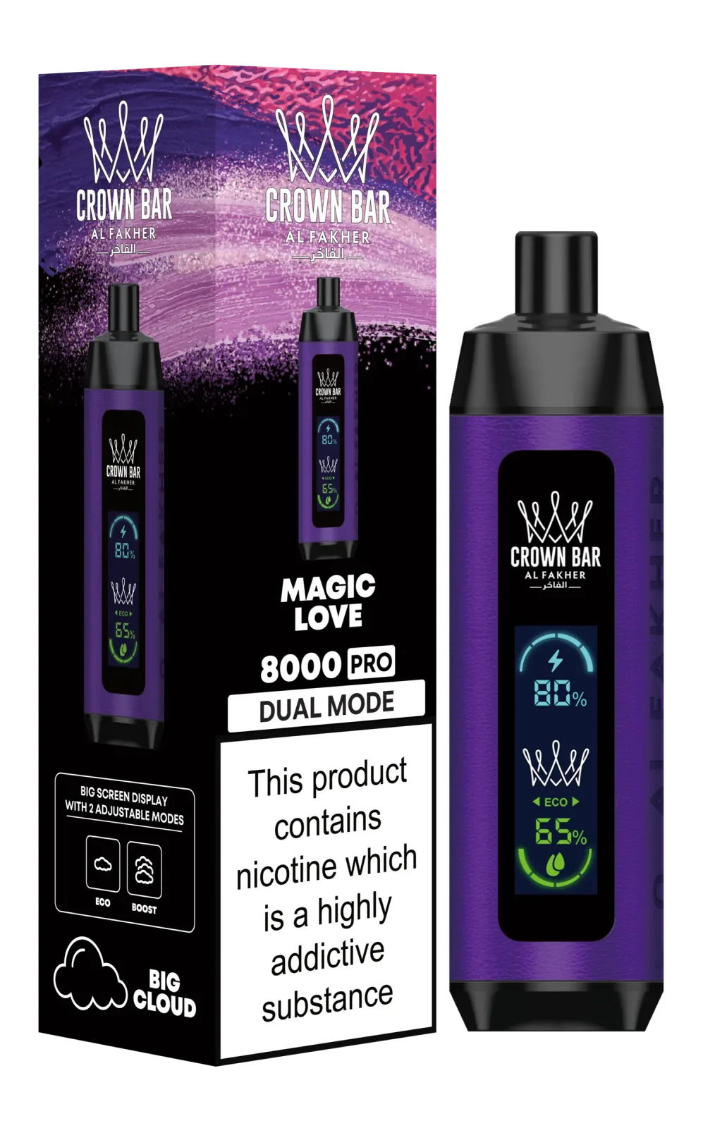 Magic Love Al Fakher Crown Bar 8000 Pro