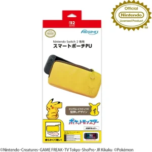 Max Games Nintendo Switch 2 Pikachu Smart Pouch Yellow Case Bag