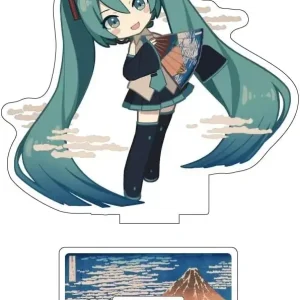 Presence Hatsune Miku Hokusai Acrylic Figure Stand Mini Display