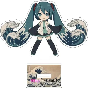 Presence Hatsune Miku Hokusai Die-Cut Acrylic Art Display Piece