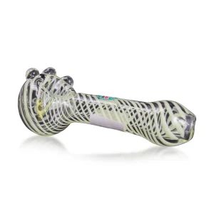 Hanna's Bomb Ass Glass 4.5" Green Side Hand Pipe