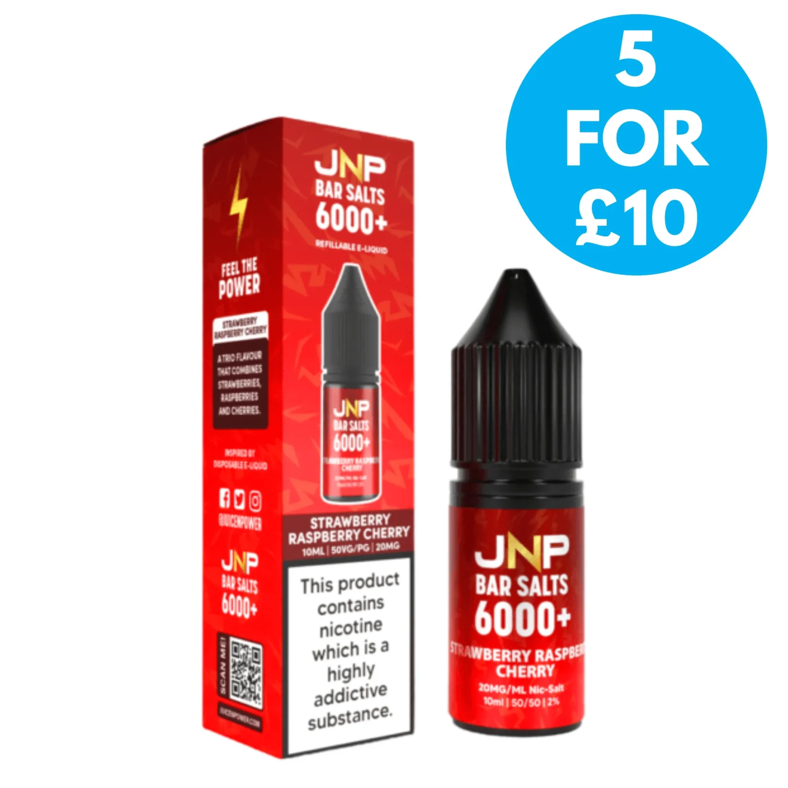 10mg JNP Juice N Power Nic Salt E-liquid 10ml