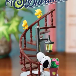 Re-Ment Peanuts Snoopy Spiral Diorama Set 6 Pieces PVC ABS H130mm W70mm D70mm
