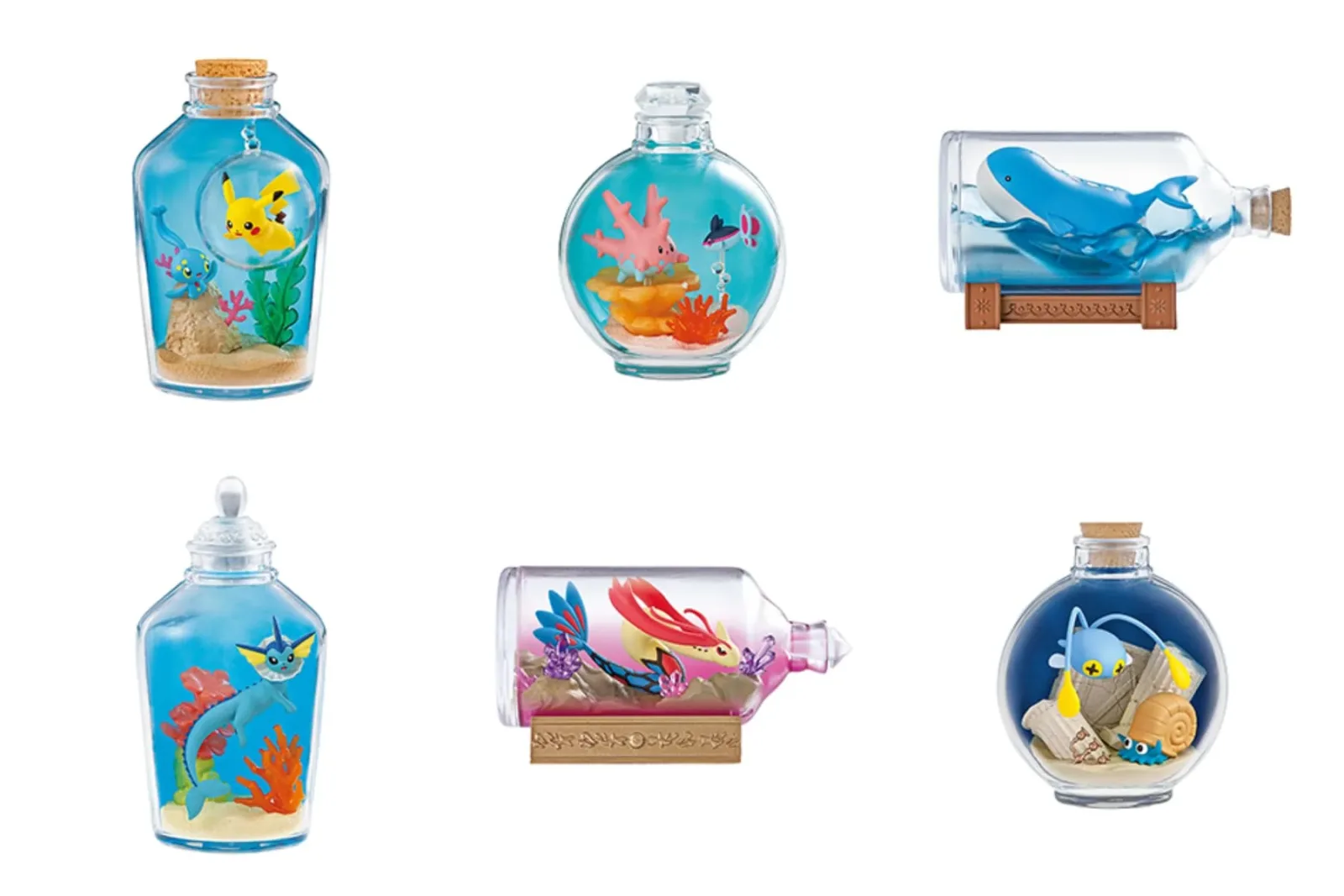 Re-Ment Pokemon Aqua Bottle Collection 6 Types 6 Pieces