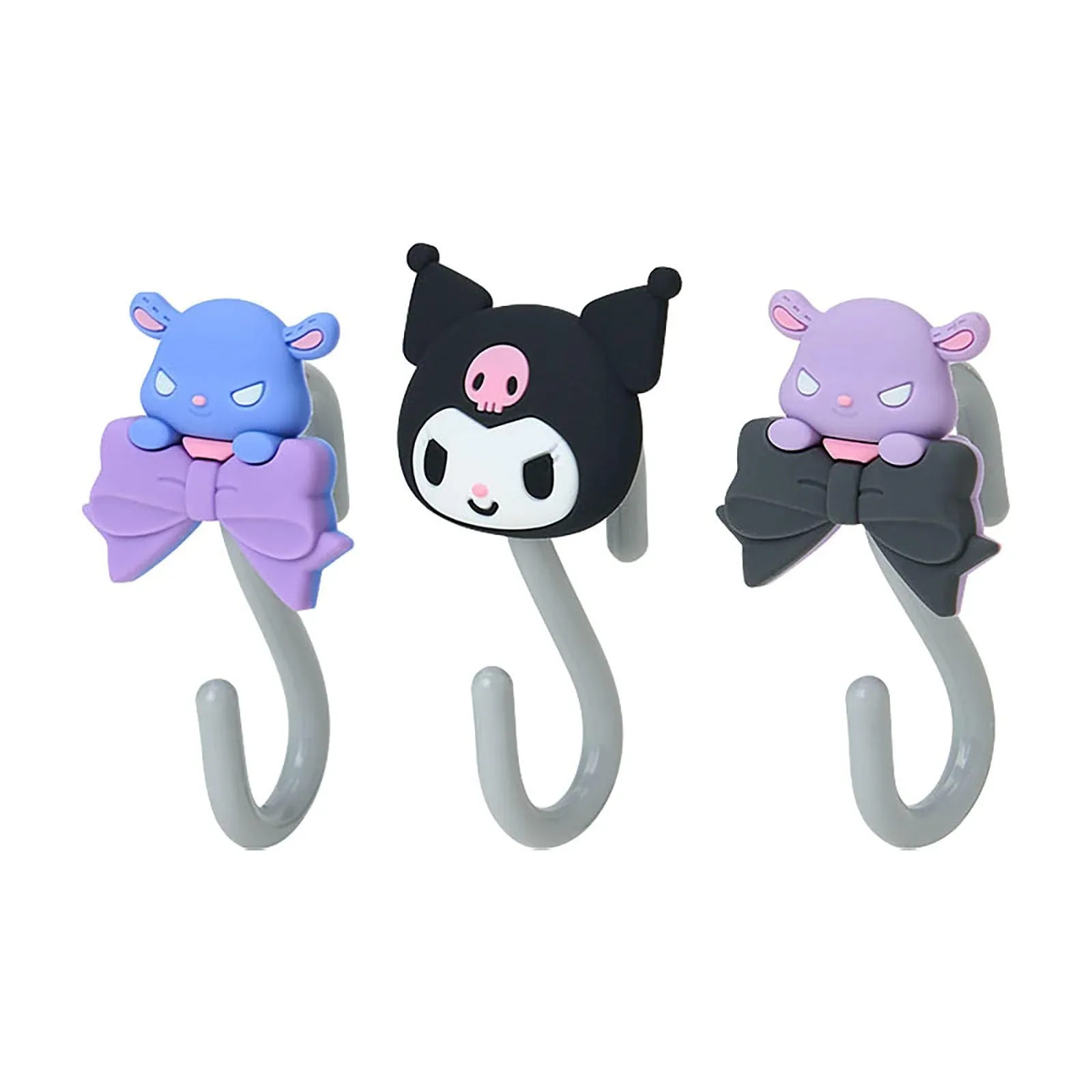 Sanrio Kuromi S-Hooks Set of 3 - Durable ABS Resin Hangers - Image 2