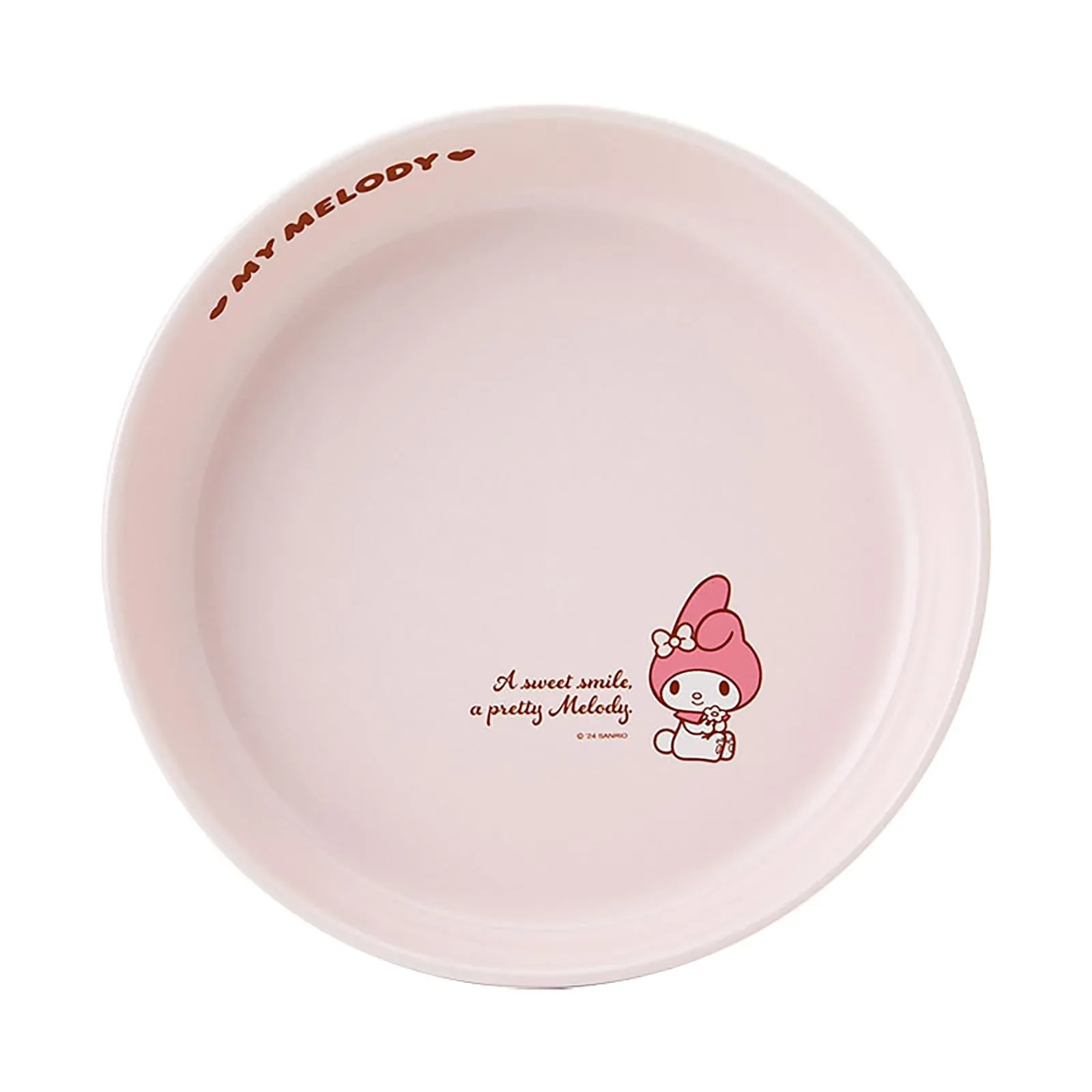 Sanrio My Melody 21cm Ceramic Plate Microwave Dishwasher Safe Curry Pasta Dish - Image 2