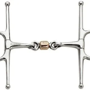 Sprenger Double Jointed Full Cheek Snaffle - Copper Coated Roller
