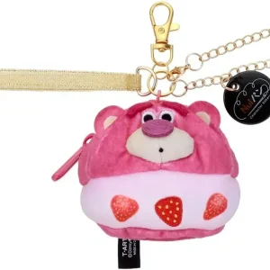 Takara Tomy Arts Pixar Lotso Plush Pouch Compact Mascot 8.5cm