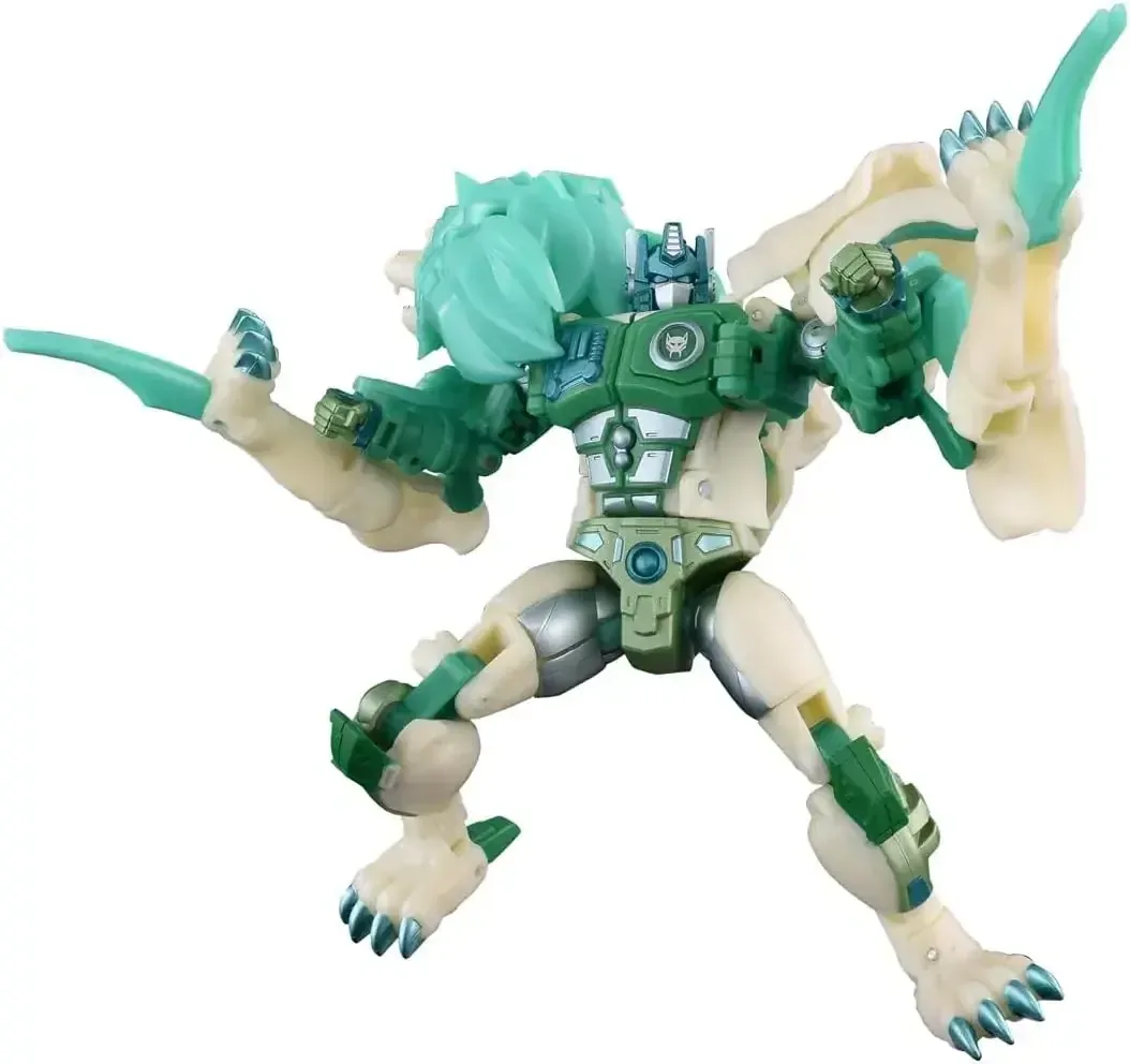 Takara Tomy Transformers Ryo Convoy Green Lion Figure, 2 Modes