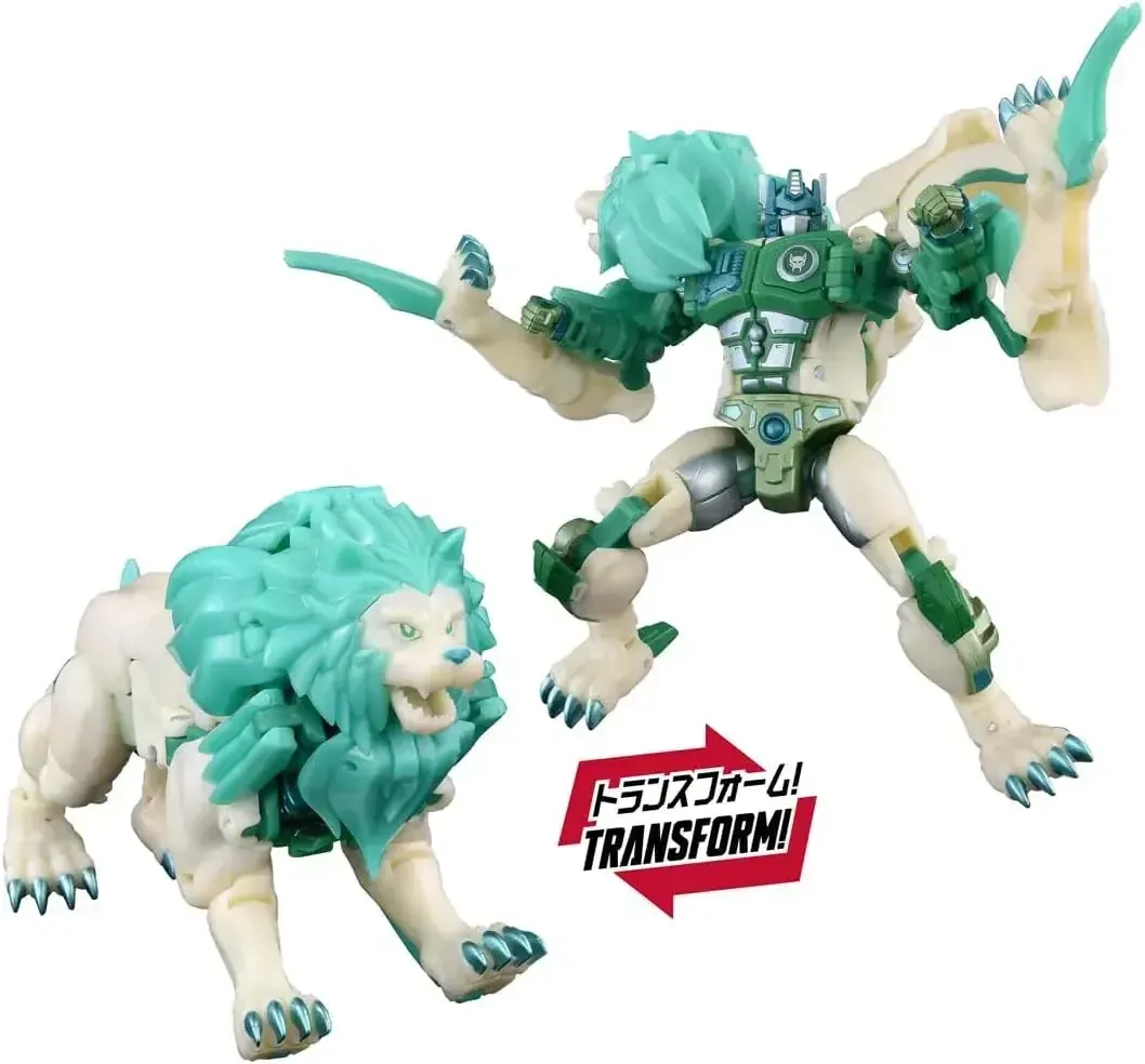 Takara Tomy Transformers Ryo Convoy Green Lion Figure, 2 Modes - Image 2