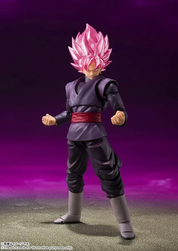 Tamashii Nations Dragon Ball Super Goku Black Super Saiyan Rose Figure 140mm - Image 2