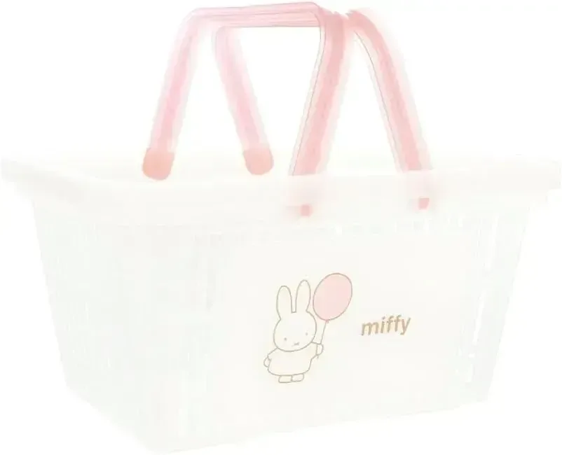 T'S Factory Miffy Clear Pink Storage Container for Home Use