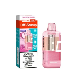 White Gummy - Off-Stamp Crystal Cube 35K Disposable Pod